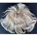 100% Human hair Diamond-shaped hair topper with bangs