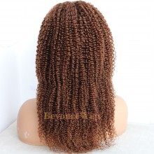 brazilian virgin human hair Jerry curl glueless lace front wig --BYC672
