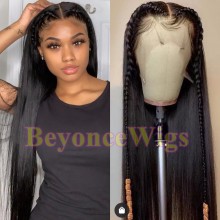 100% Brazilian virgin silk straight glueless 370 lace wig--BYC901