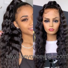 100% Brazilian virgin loose curl glueless 370 lace wig--BYC905