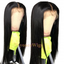 Brazilian human hair Pre plucked bleached silky straight 360 lace wig--BYC342