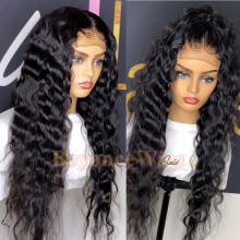 100% human hair 5*5 HD closure loose curl wig--BHD008