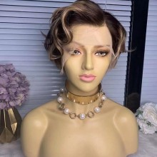 【For sale】short  wave hair lace front wig-BYC623